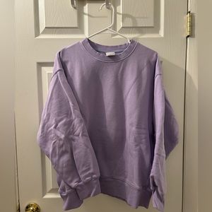 Aritzia Tna purple oversized crewneck